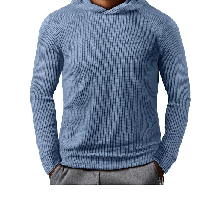 Men's casual hoodie with textured material Lisslune
