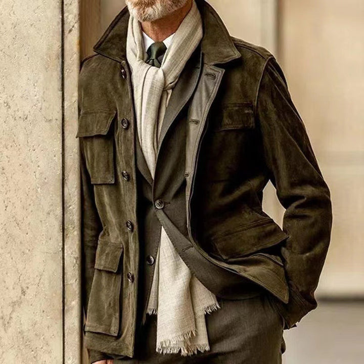 Men's Top Layer Made of High-Quality Suede Lisslune