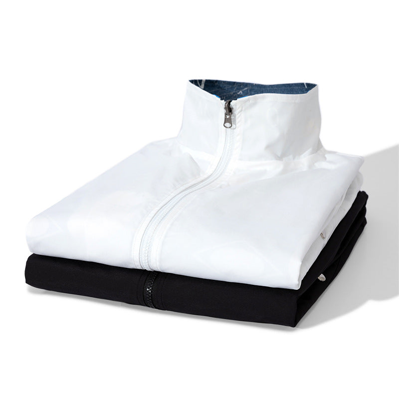 Men's Windproof Transition Jacket with Adjustable Collar and Practical Inner Pockets Lisslune