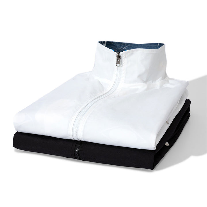 Men's Windproof Transition Jacket with Adjustable Collar and Practical Inner Pockets Lisslune