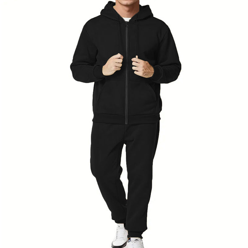 Men's sporty hoodie and jogger set with practical pockets and breathable materials Lisslune