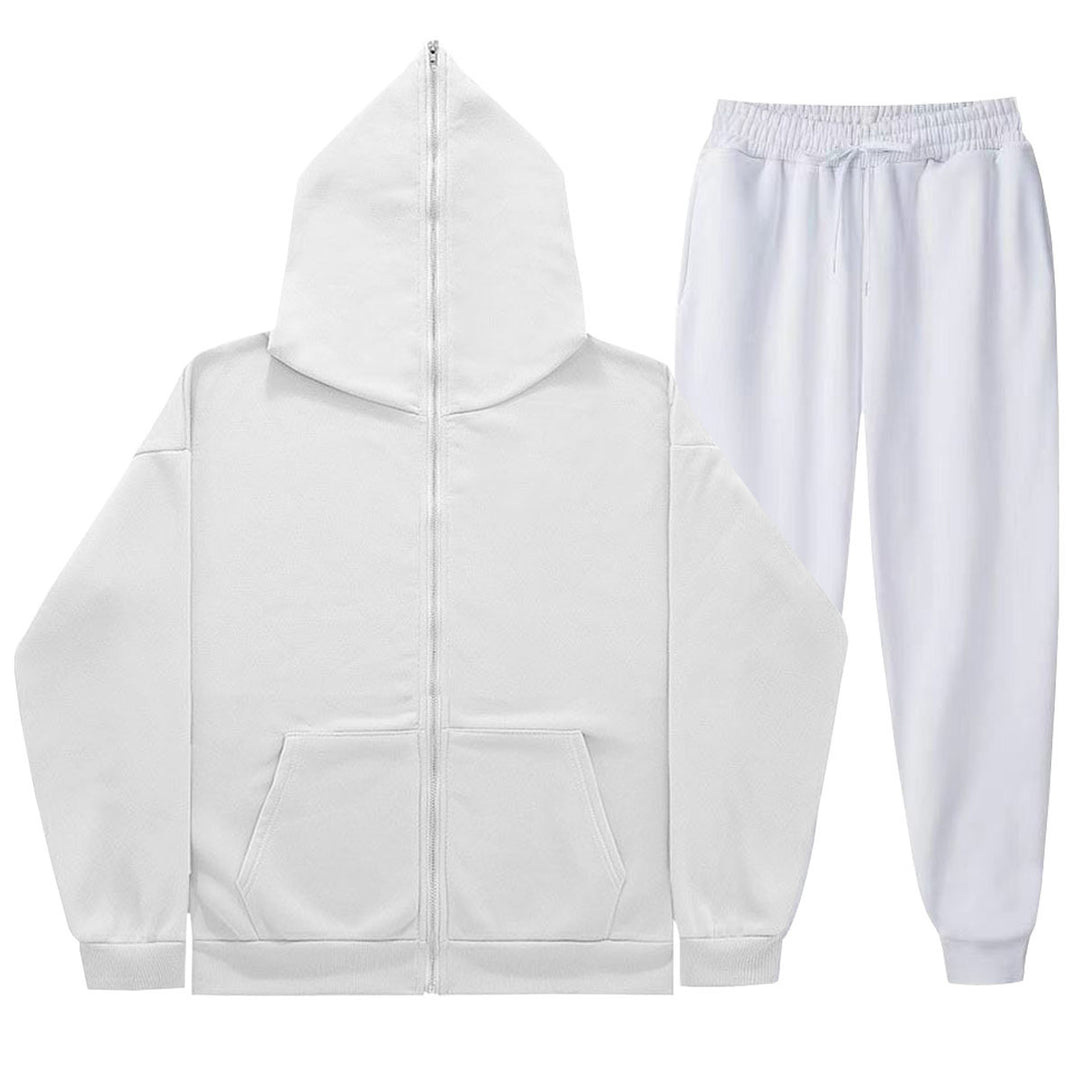 Women's casual set with relaxed zip hoodie and comfortable jogging pants Lisslune