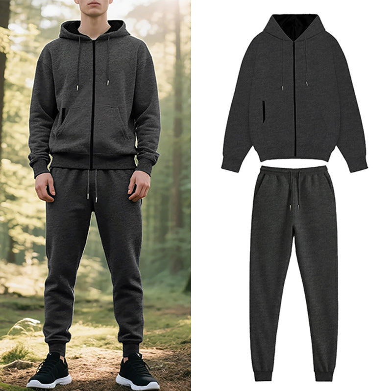 Men's casual hoodie with jogger pants in a relaxed fit Lisslune