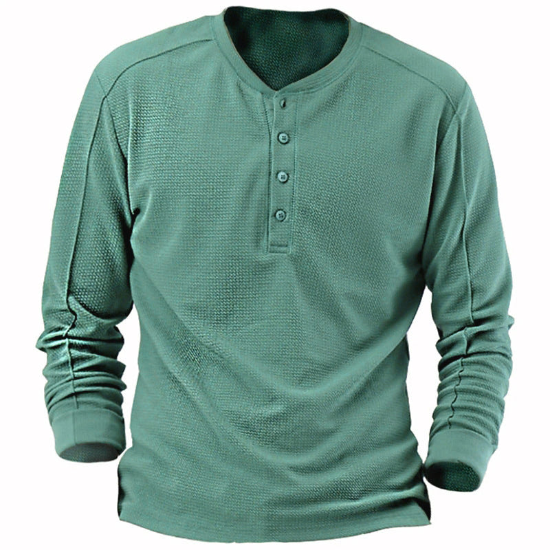 Men's breathable shirt with button placket Lisslune