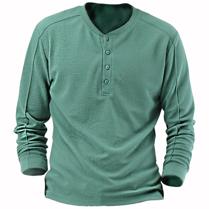 Men's breathable shirt with button placket Lisslune