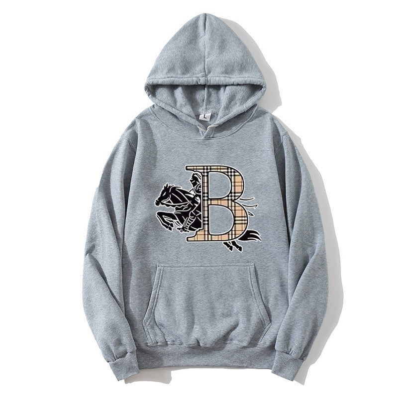Women's hoodie with a stylish horse motif and luxurious font Lisslune