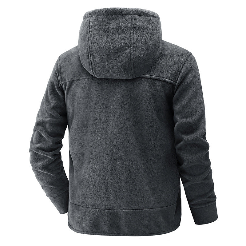 Men's fleece jacket with ergonomic fit and practical zip pockets Lisslune