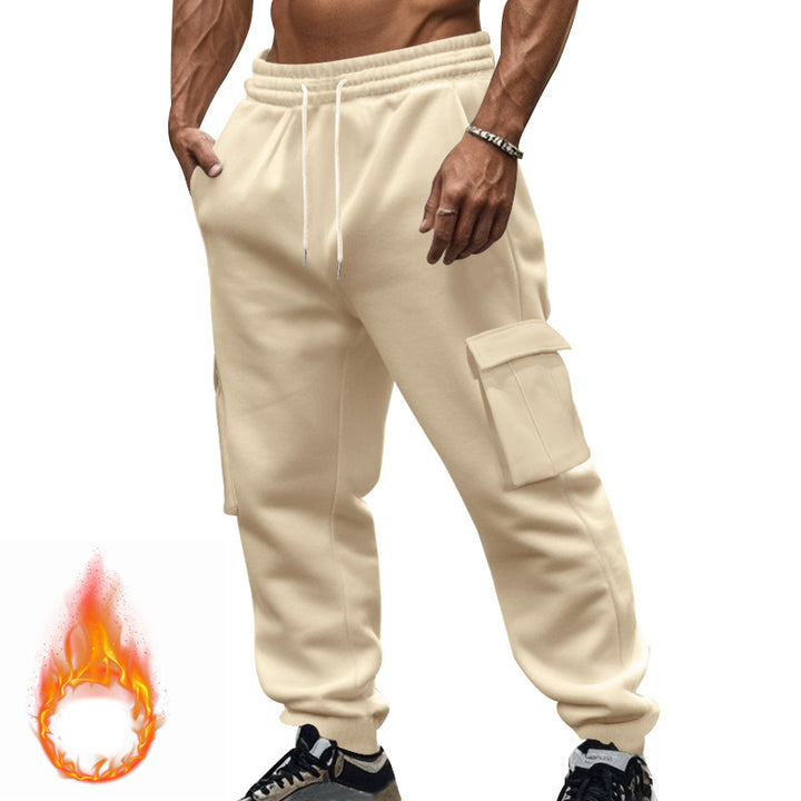 Men's cargo joggers with side pockets and elastic waistband Lisslune