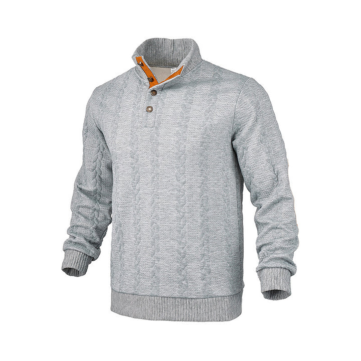 Men's knit pullover with contrast details Lisslune