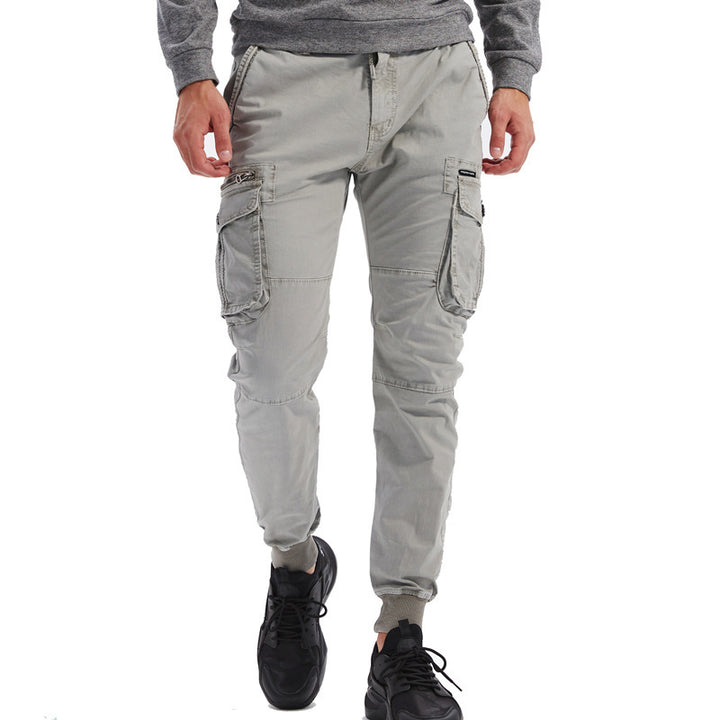 Men's cargo pants with practical pockets and elastic waistband Lisslune