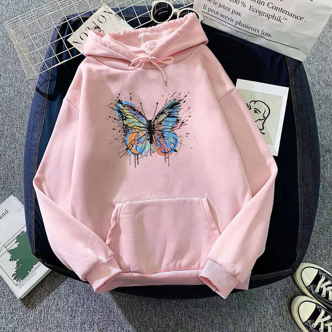 Women's hoodie with appealing butterfly design Lisslune