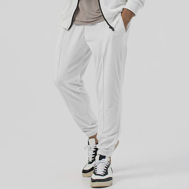 Men's leisure pants set with elastic waistband and breathable properties Lisslune