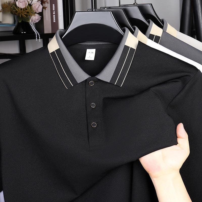 Men's polo shirt with modern accents and breathable fabric Lisslune