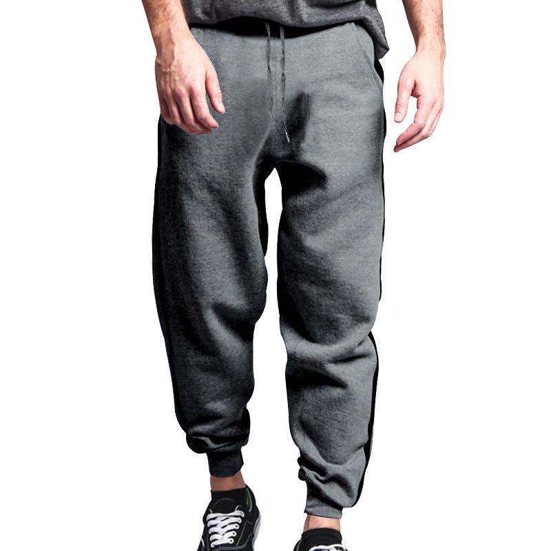 Men's Sporty Jogging Pants with Side Stripe Lisslune