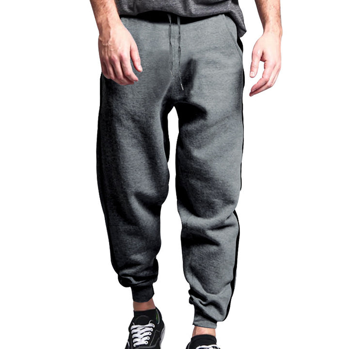 Men's Sporty Jogging Pants with Side Stripe Lisslune