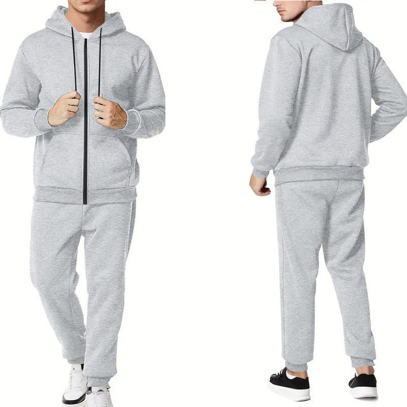 Men's sporty hoodie and jogger set with practical pockets and breathable materials Lisslune