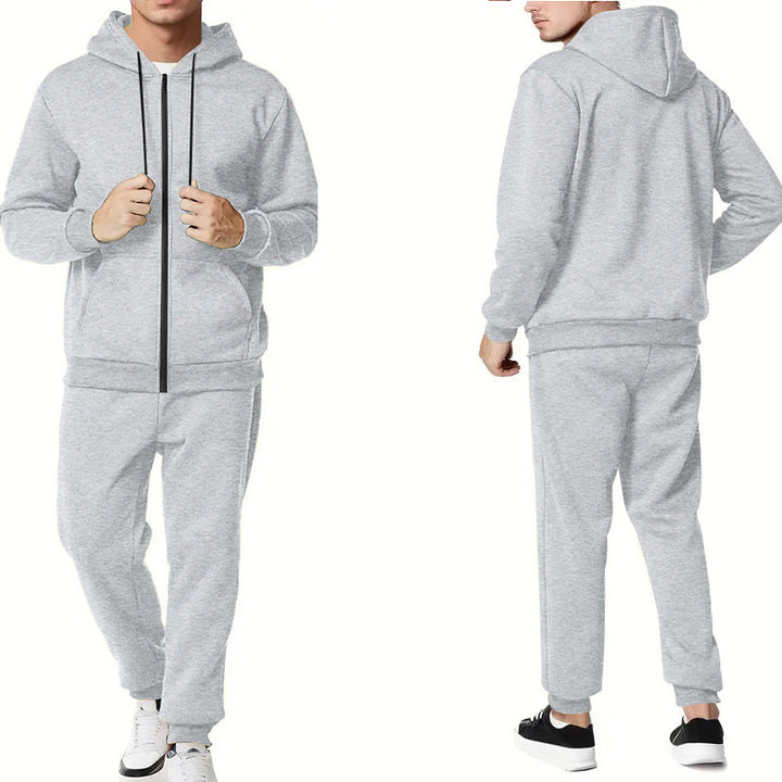 Men's sporty hoodie and jogger set with practical pockets and breathable materials Lisslune