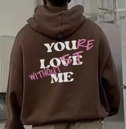 Women Oversized Hoodie with Inspirational Print Lisslune