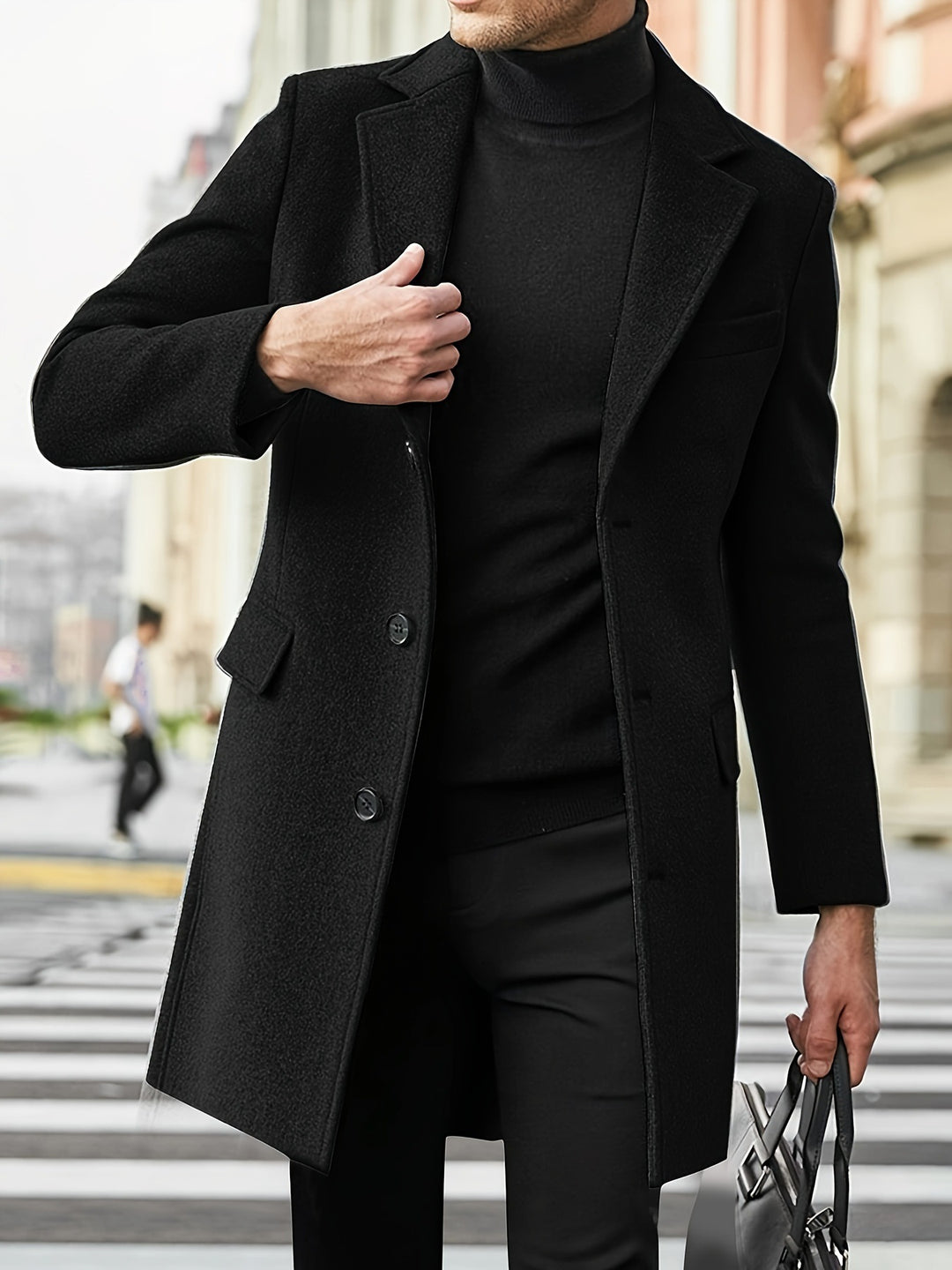 Men's elegant wool coat Lisslune