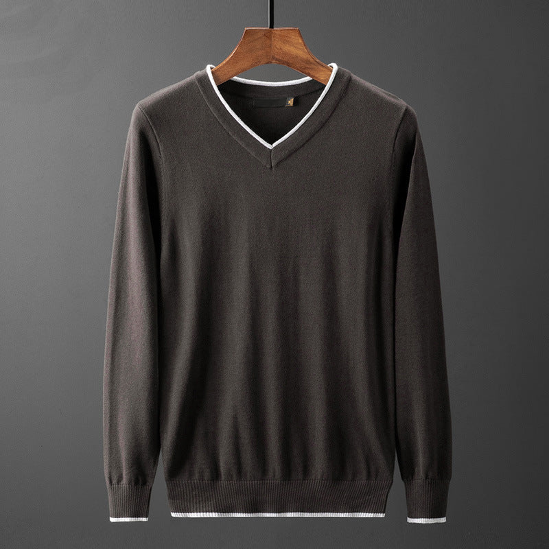 Men's V-Neck Sweater Lisslune