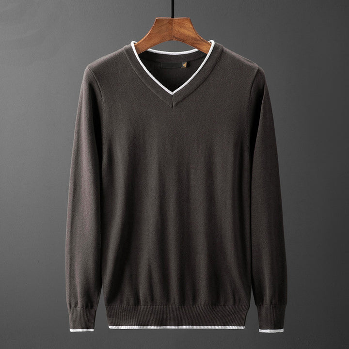 Men's V-Neck Sweater Lisslune