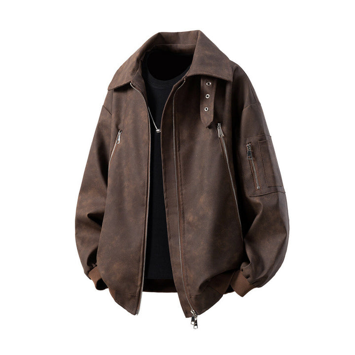 Men's transitional jacket with innovative design and multifunctional zippered pockets Lisslune