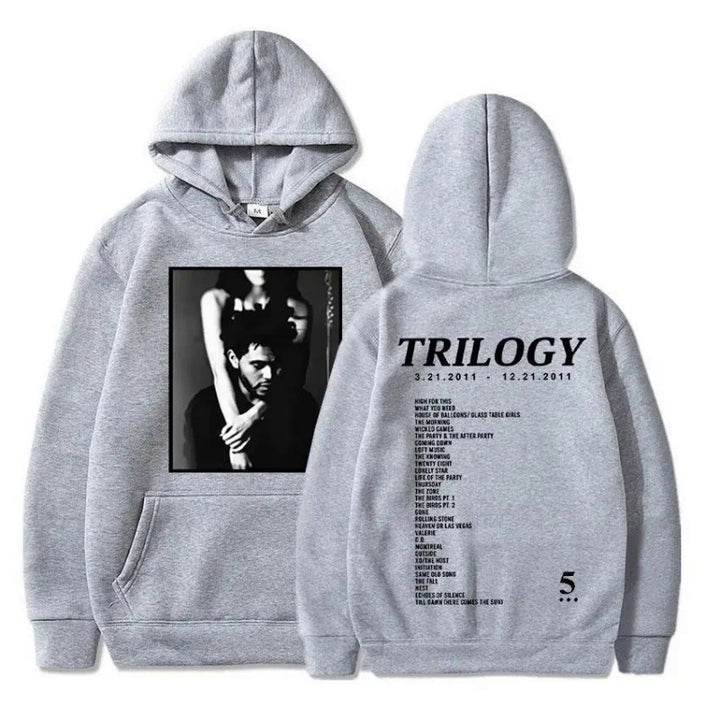 Women's hoodie with artistic photo print and unique lettering Lisslune