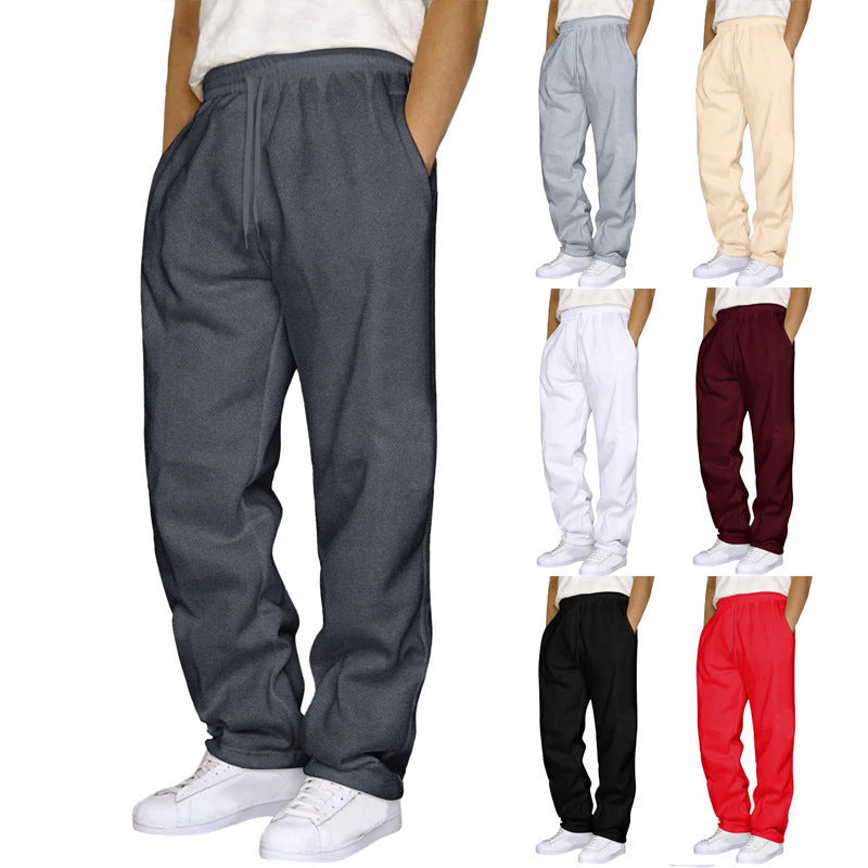 Women's comfortable casual pants with elastic waistband and practical side pockets Lisslune