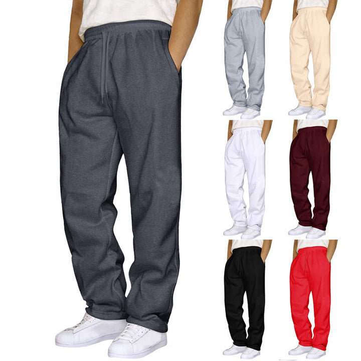 Women's comfortable casual pants with elastic waistband and practical side pockets Lisslune