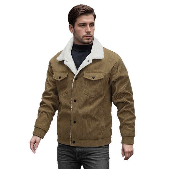 Men's stylish outer jacket with warm lining and practical pockets Lisslune