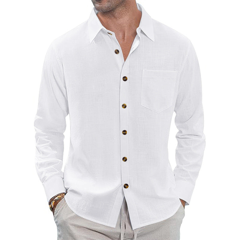 Men's Long Sleeve Shirt made of breathable cotton Lisslune