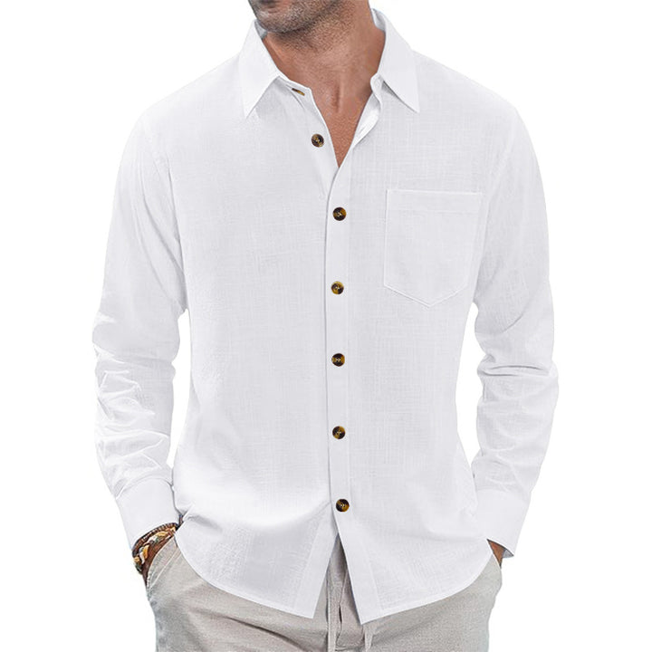Men's Long Sleeve Shirt made of breathable cotton Lisslune