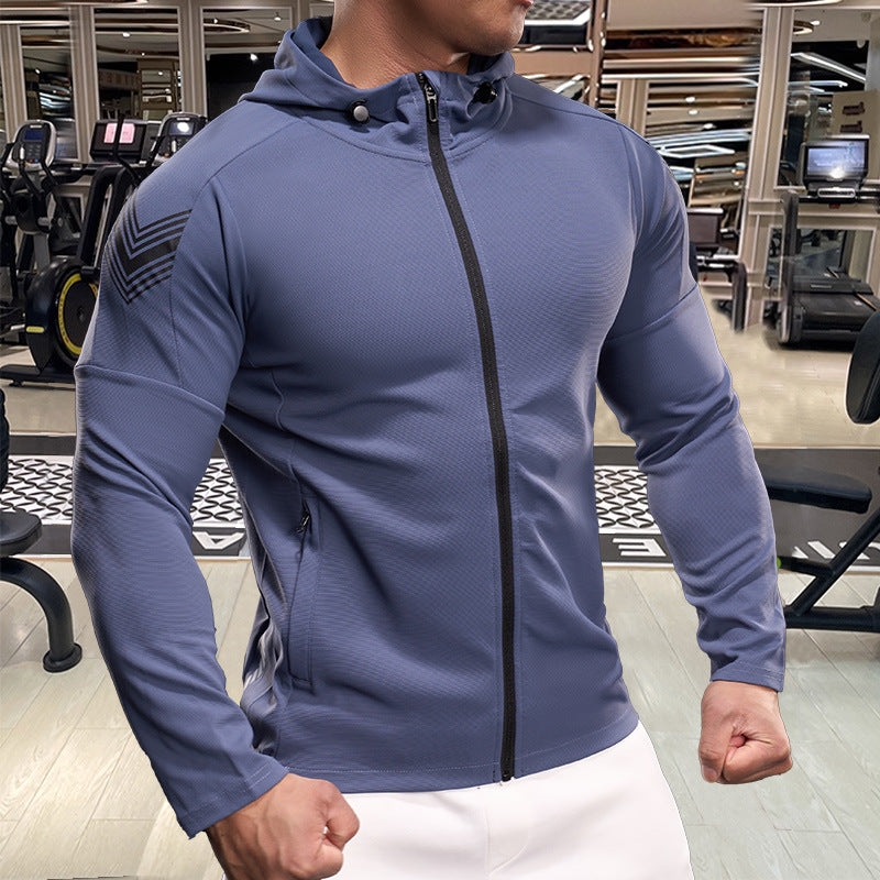 Men's Sports Jacket with Breathable Material and Reflective Details Lisslune