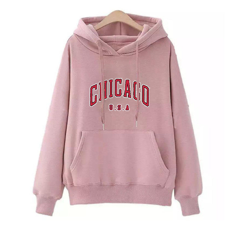 Women’s hoodie with urban Chicago print Lisslune