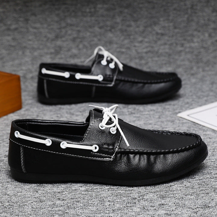 Men's loafers with elegant lacing and non-slip sole Lisslune