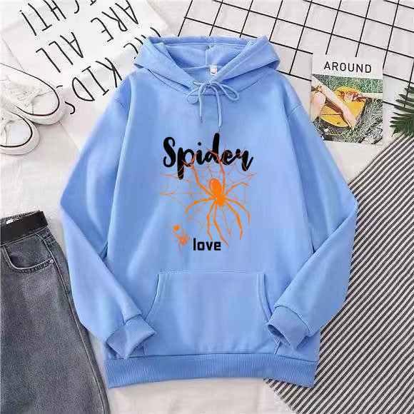 Women's hoodie with creative spider design Lisslune