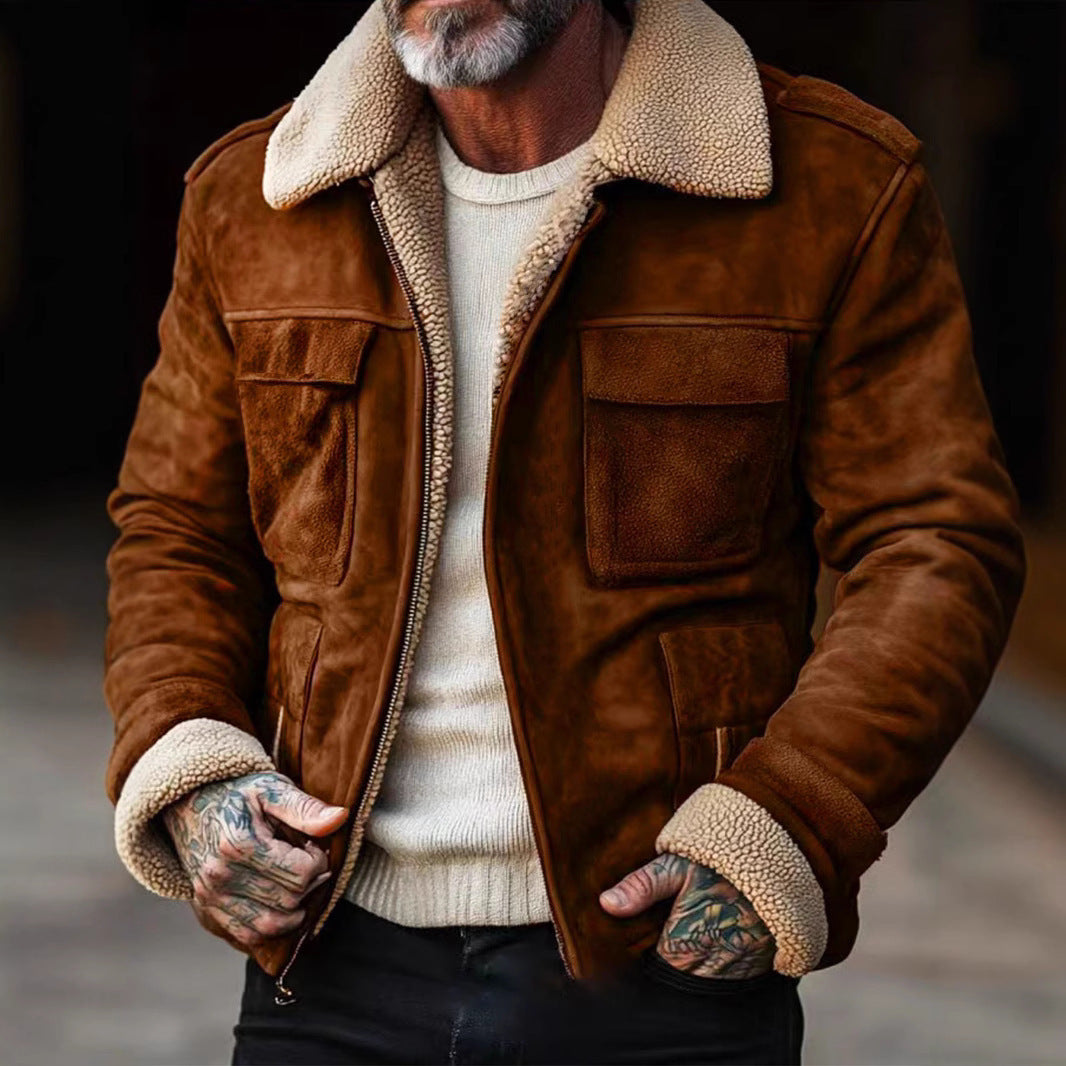 Men's Luxury Lambskin Leather Jacket Lisslune