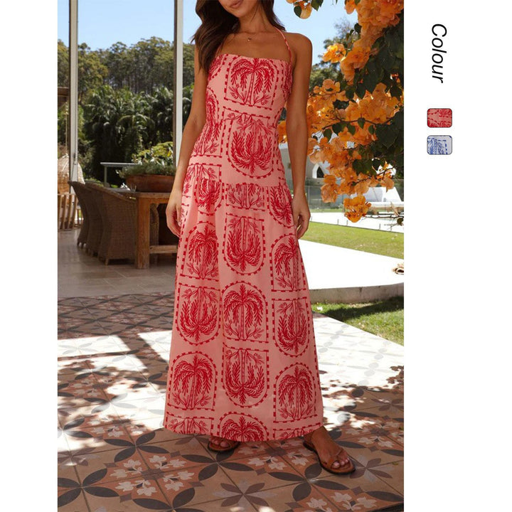 Women's maxi dress with floral print and elegant cut Lune London
