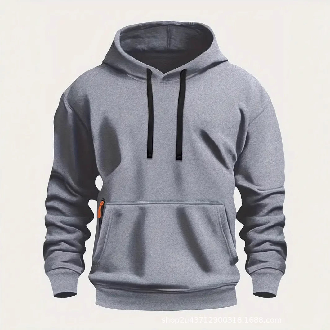 Men's sporty hoodie with practical pockets and breathable material Lisslune