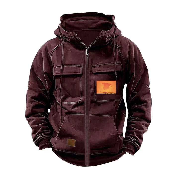 Men's multifunctional hoodie with practical pockets Lisslune