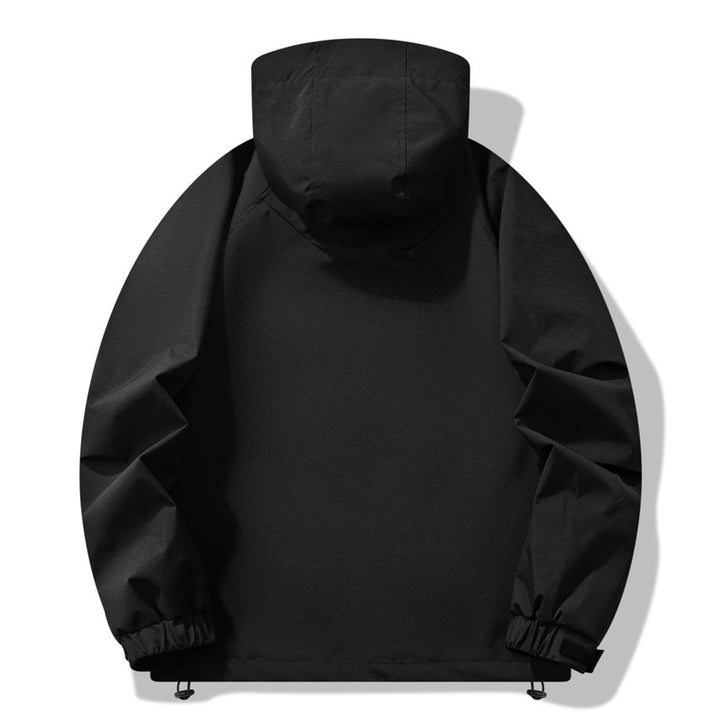 Men's technical outdoor jacket with water-repellent material and adjustable hood design Lisslune