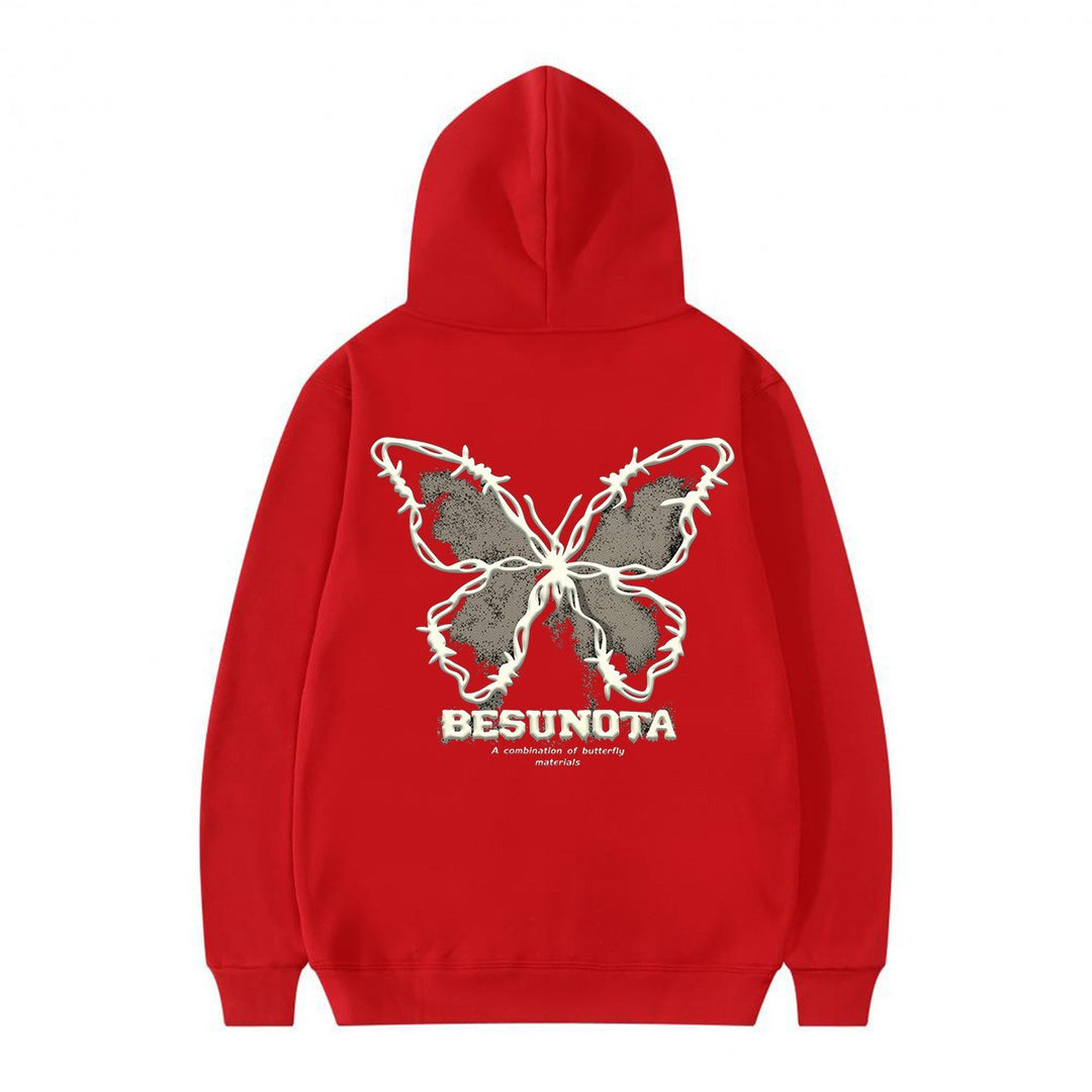 Women's hoodie with creative butterfly motif Lisslune