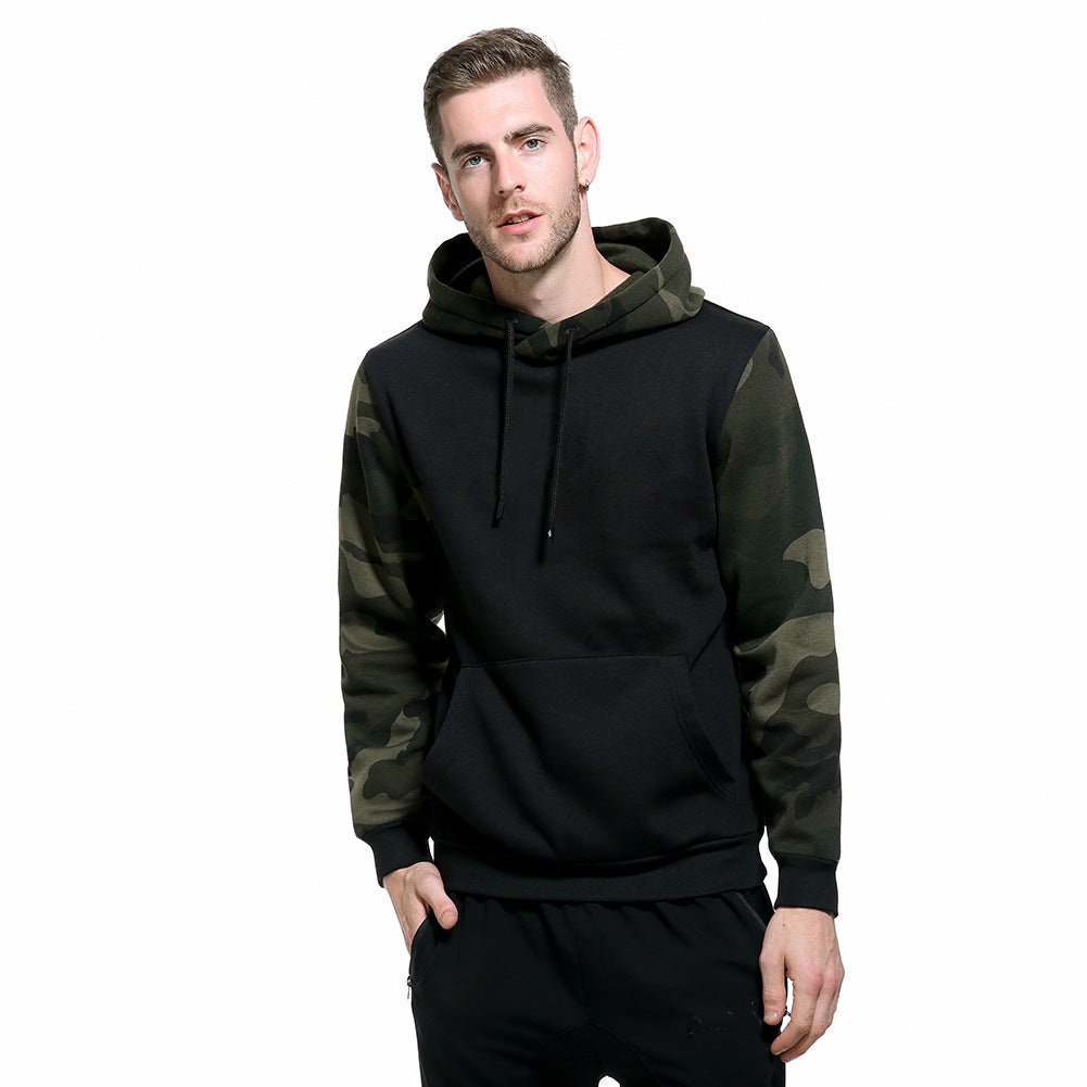 Men's hoodie with modern camouflage design Lisslune