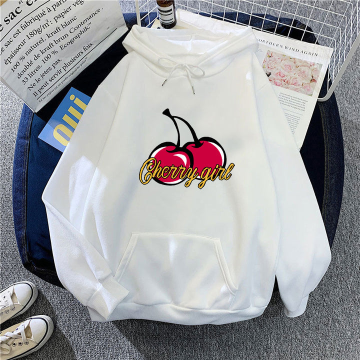 Women's hoodie with cheerful cherry motif Lisslune