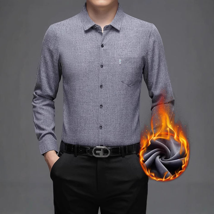 Men's modern long-sleeve shirt with innovative structure Lisslune