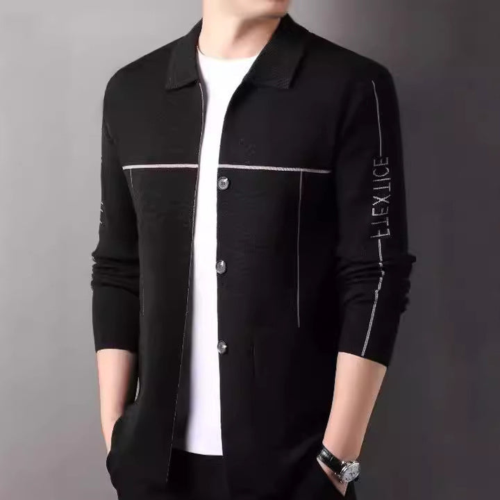 Men's cardigan with modern design and practical pockets Lisslune