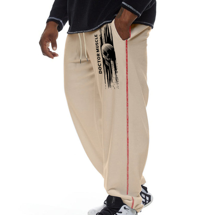 Men's cozy sports jogging pants with side stripes Lisslune
