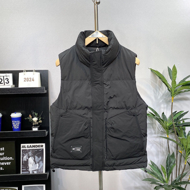 Men's Padded Functional Vest with High Insulation and Practical Pockets Lisslune