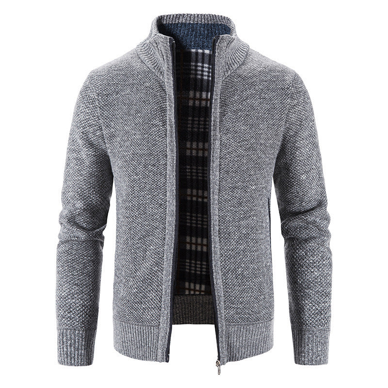 Men's cardigan with innovative heat-insulating inner lining Lisslune
