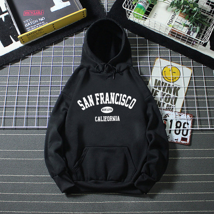 Women's hoodie with casual San Francisco print and comfortable fit Lisslune